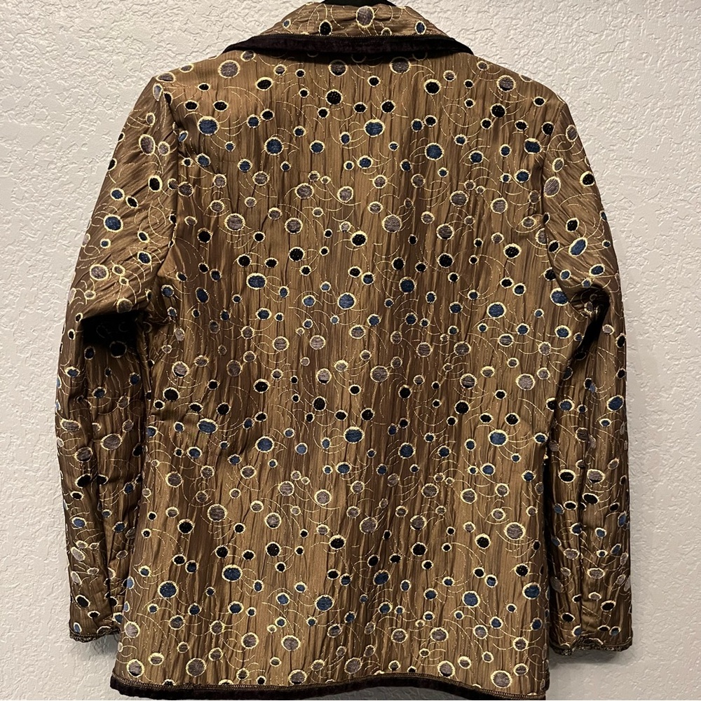 Yak Magik Women's Jacket Artsy Boho Eclectic Patchwork Size S View 4